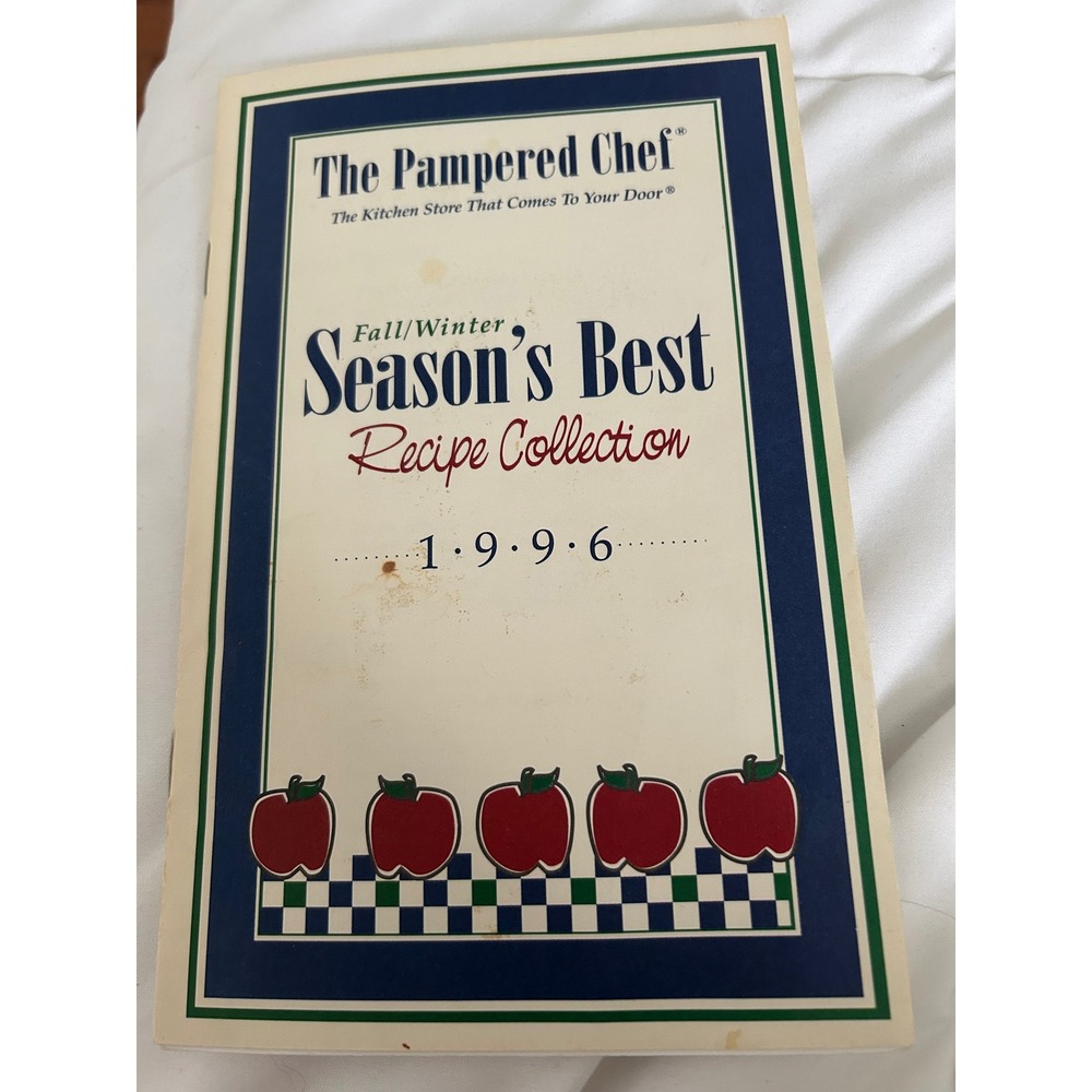 Pampered Chef Seasons Best Recipe Collection Fall Winter 1996 Vintage Cookbook